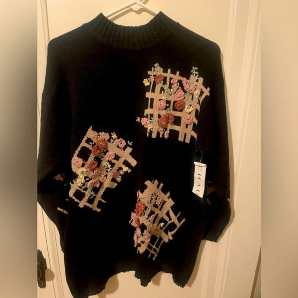 NWT CHAUS knitted vintage sweater medium brand new